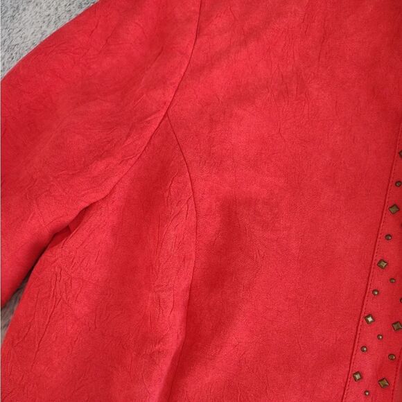 Alfred Dunner Faux Suede Studded Blazer Size 12 - Picture 8 of 12